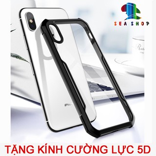 [TẶNG KÍNH CƯỜNG LỰC FULL MÀN] Ốp lưng iPhone X / XS [X-CASE]  chống sốc, Ốp lưng viền dẻo, lưng cứng trong suốt iPXS
