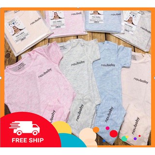 Bộ quần áo Unchi / Noubaby cộc tay cổ tròn chất đẹp