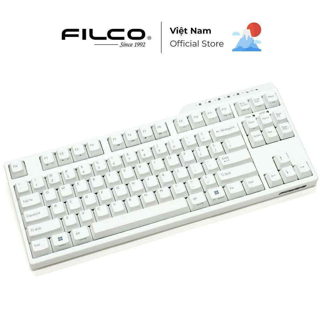 Bàn phím cơ Filco Majestouch Convertible 3 Hakua Fullsize/Tenkeyless - Hàng Chính Hãng