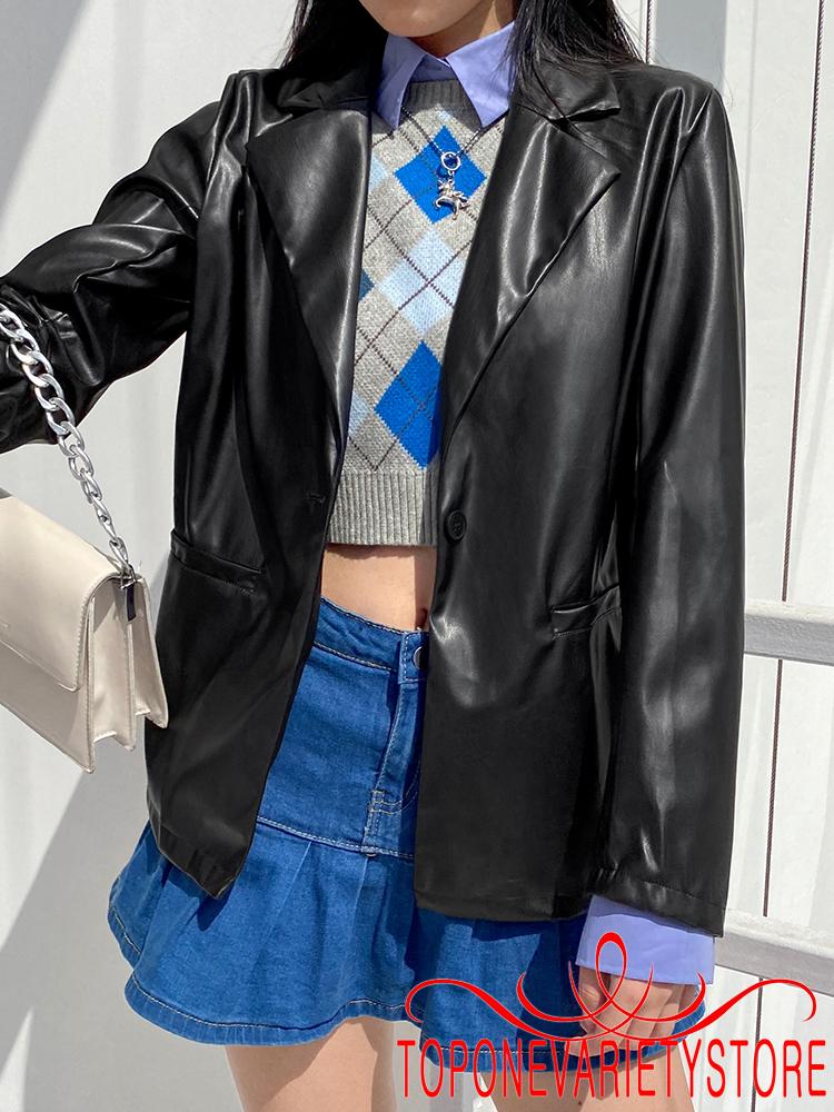 Áo Khoác Da Pu Thời Trang Nữ Cá Tính