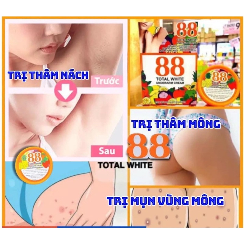 KEM GIẢM THÂM QNIC VÀ KEM 88 DƯỠNG SÁNG CÁC VÙNG CƠ THỂ