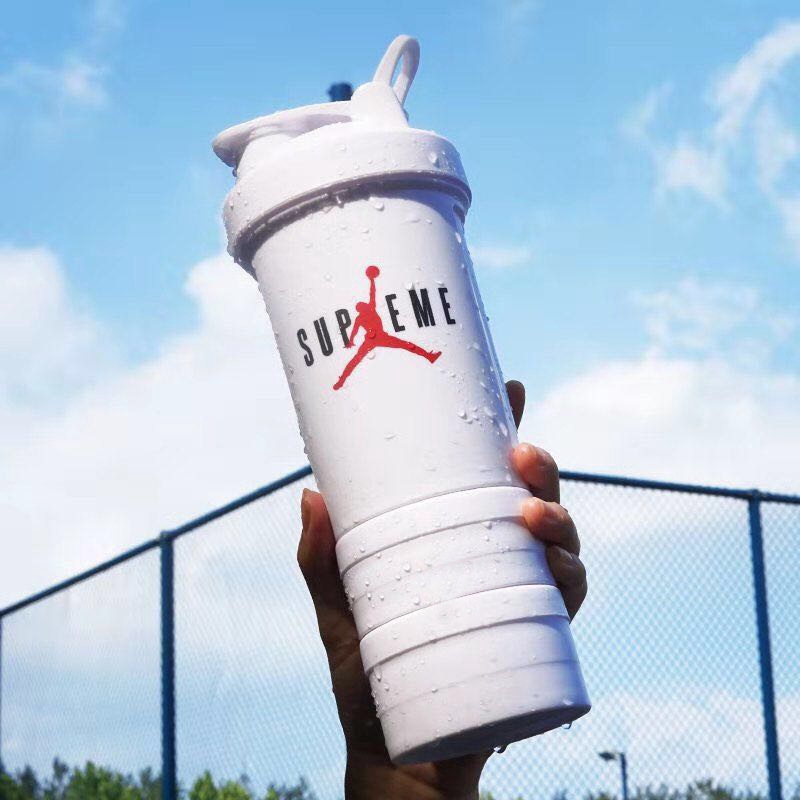 Bình lắc protein OSSAYI thiết kế 4 lớp kèm bóng trộn không BPA