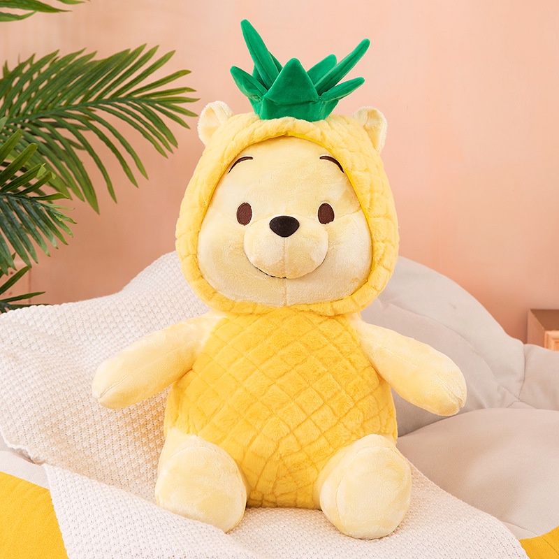 Búp Bê Nhồi Bông Hình Gấu Pooh / Trái Dứa / Gấu Pooh Dùng Trang Trí Nhà Cửa