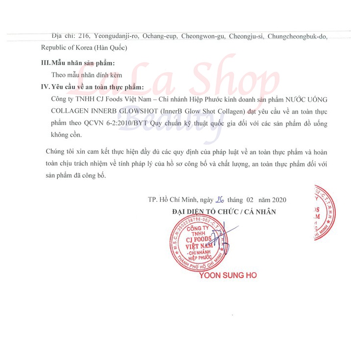 Nước uống Collagen Innerb Glowshot Collagen 3000mg | Thế Giới Skin Care