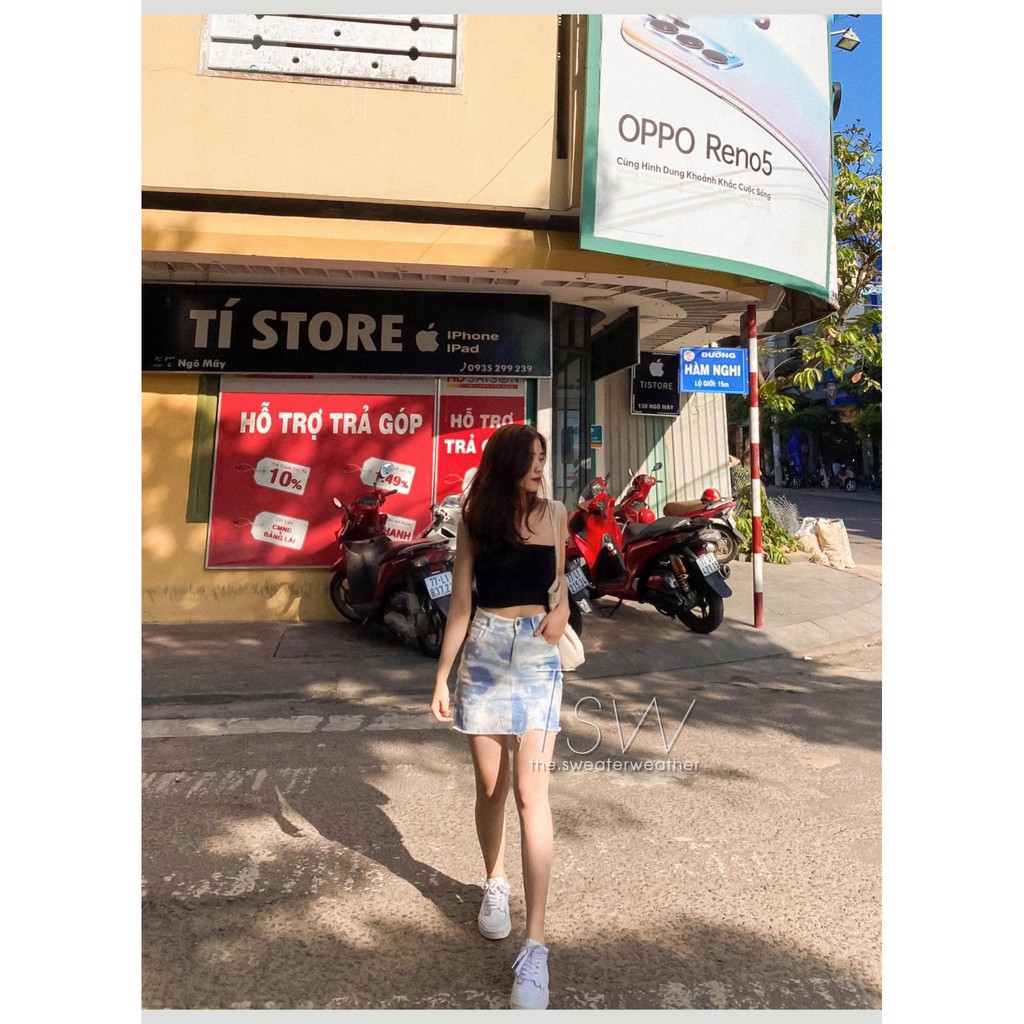 Chân váy ngắn loang màu (Ảnh thật) | BigBuy360 - bigbuy360.vn