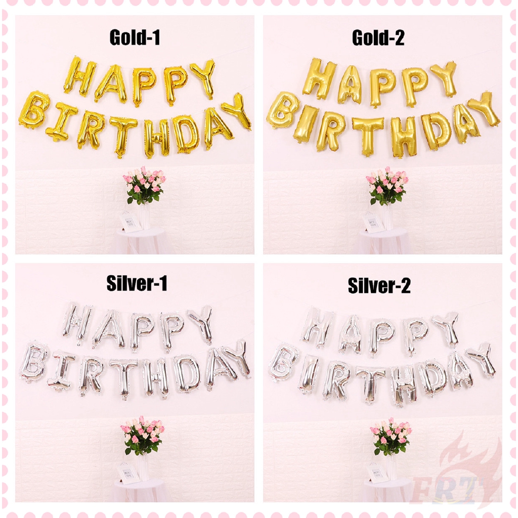 Set 13 bong bóng lá nhôm 16 inch trang trí tiệc sinh nhật