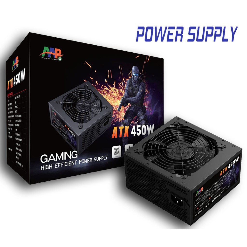 Nguồn Máy Tính 450W Công Suất Thực AAP (4+4pin) - Chính Hãng (24T BH)