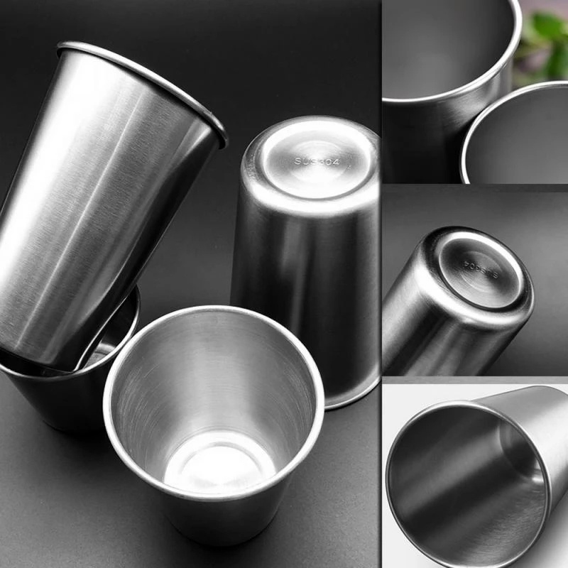 Cốc Uống Nước Bằng Thép Không Gỉ 30-330ml Tiện Dụng Chất Lượng Cao