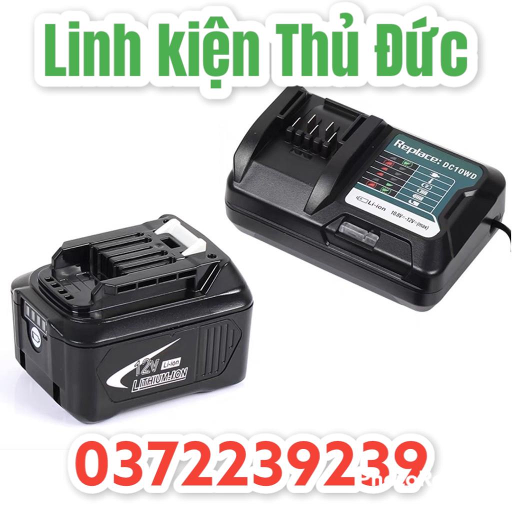 Lktd BN. Sạc pin Makita DC10WD Max 10.8v - 12v Li-ion, pin trượt.