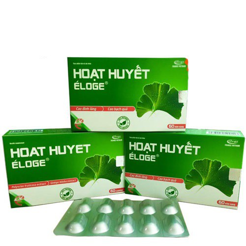 Hoạt huyết Eloge – Hỗ trợ tăng cường máu não, ngăn ngừa tại biến, đột quỵ (hộp 60 viên)