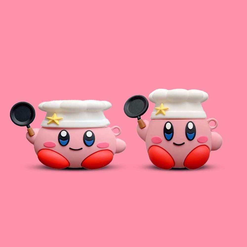 Vỏ bảo vệ hộp sạc tai nghe Airpods 1 2 Bluetooth không dây mềm họa tiết hoạt hình Kirby TAYLOR1