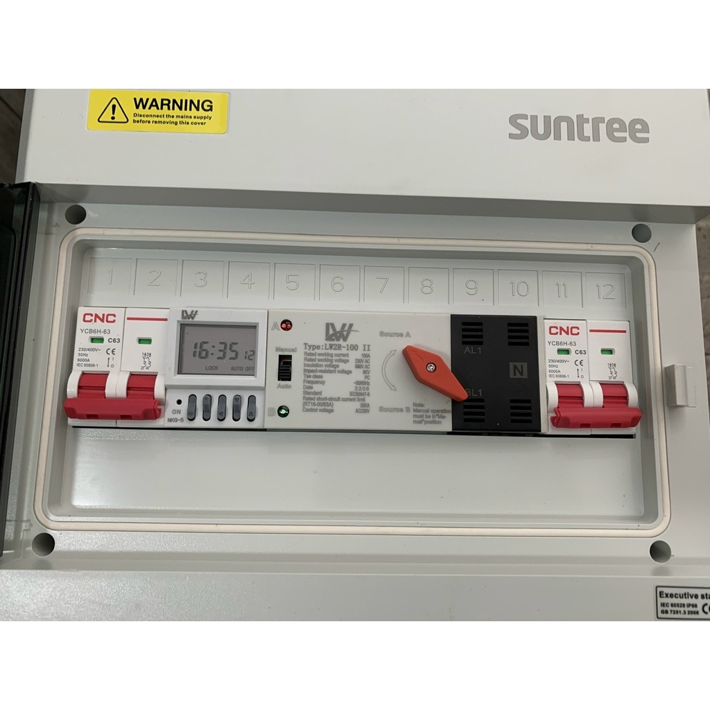 Tủ ATS 2P-100A tự động chuyển đổi 2 nguồn điiện trong tháng không gián đoạn [ NGUYÊN HỘP]