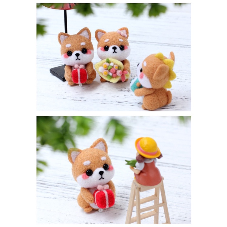 Len Chọc Handmade, Bộ Kit Len Chọc Lớp  Học Shiba