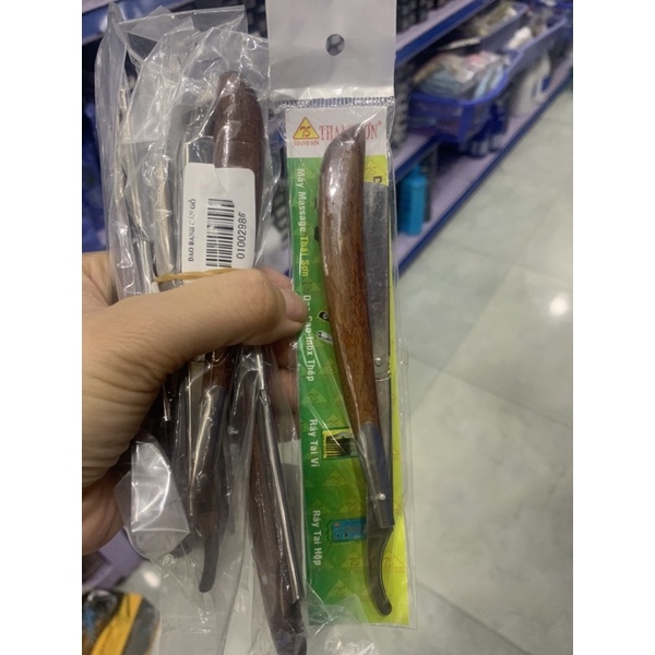 Dao cạo mặt , cạo râu , cạo lông mày cán gỗ A025