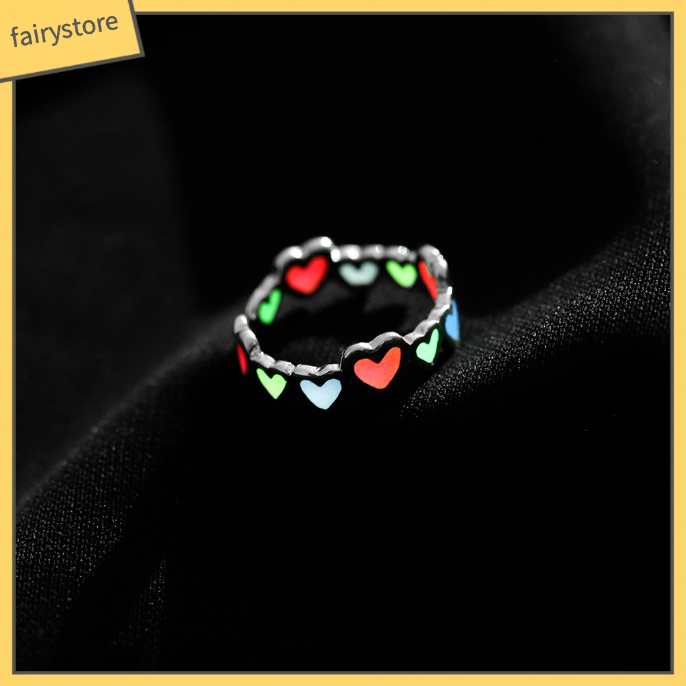 Nhẫn hình trái tim phát sáng cho nữ