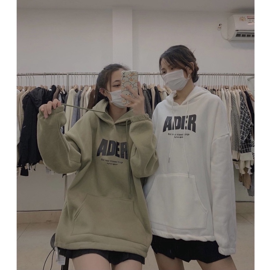 Áo Hoodie Ader PEONYB Nữ [FREESHIP]  Sweater nỉ form rộng tay bồng, kiểu dáng trẻ trung bánh bèo cá tính Ulzzang