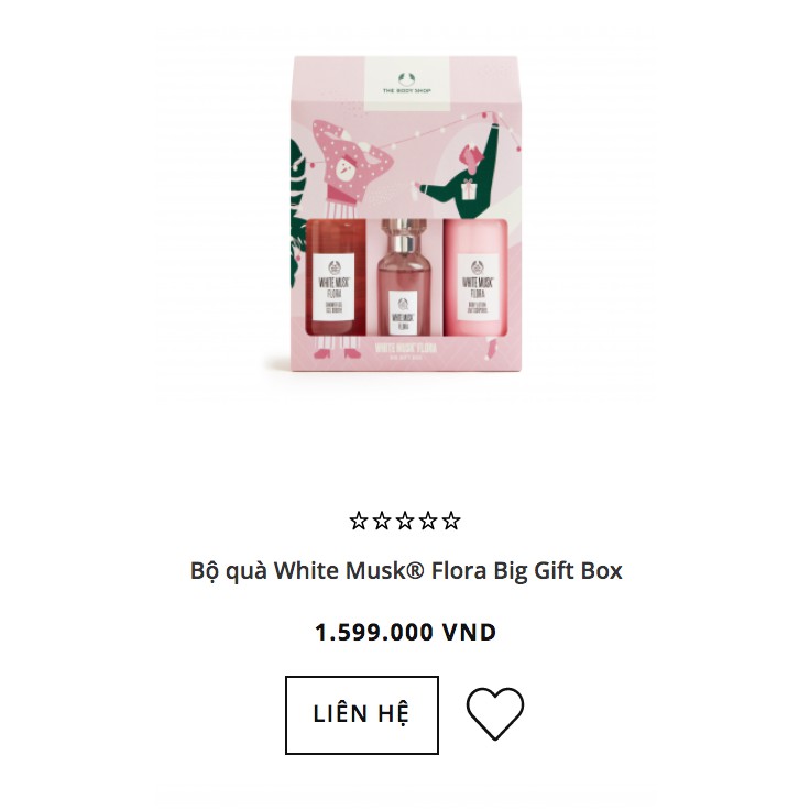 Bộ quà White Musk® Flora Big Gift Box THE BODY SHOP nước hoa - dưỡng thể - sữa tắm