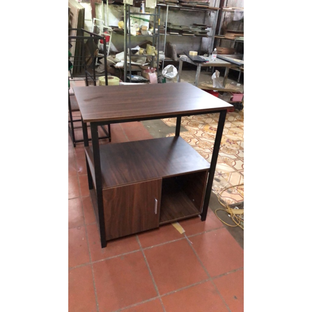 Kệ lò vi sóng, lò nướng  Khung sắt, Gỗ MDF  YL160-1 - 80x84x50 cm | BigBuy360 - bigbuy360.vn