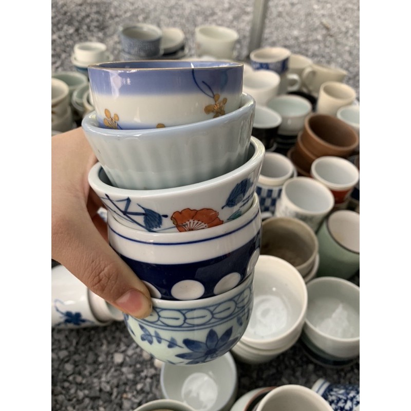 cốc sứ. chậu sứ mini. chậu trồng sen đá