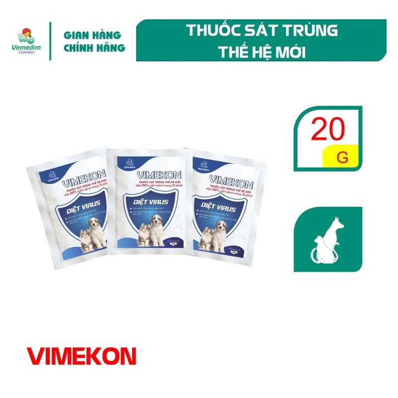 Vimekon - sát trùng chuồng trại, phòng khám nuôi chó mèo