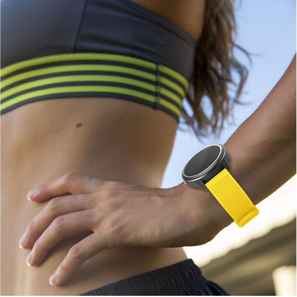 Dây Đeo Silicon 20mm Cho Đồng Hồ Garmin Forerunner 245M/245/645/vivoactive 3/Samsung Galaxy Active/Galaxy 42mm