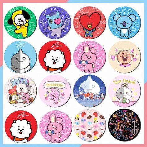 Đế dán điện thoại nhân vật siêu cute BT 21