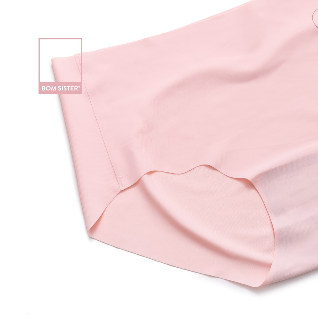 Quần lót su đúc cắt viền màu trơn nâng mông lưng cao tới rốn BOM SISTER Q86029 | BigBuy360 - bigbuy360.vn