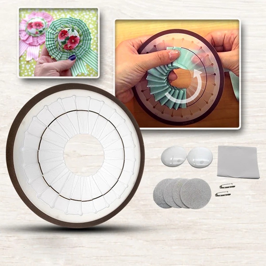☞COD Rosette Maker Large Round Extra Large Yo-Yo Maker DIY Handmade Ribbon Flower Making Tool 2020 NEW HOT