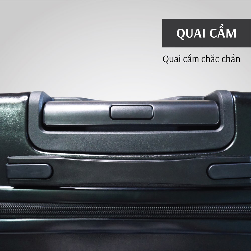 Vali kéo nhựa VL035 size 22 màu kem - Vali kéo nhựa TOPBAGS