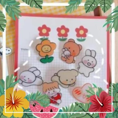 (TKPC2) Stick GẤU THỎ HOA (cherri)