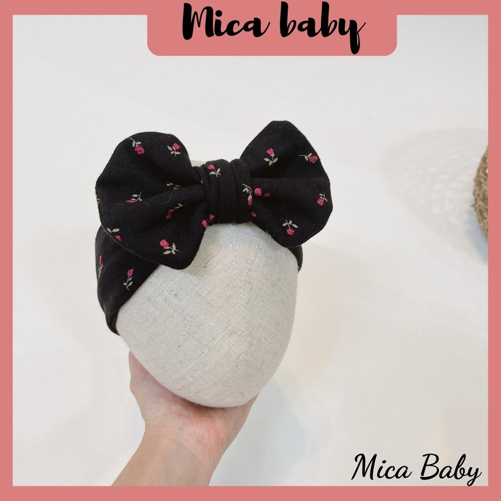 Băng đô mềm mại thoáng khí bản to dễ thương cho bé Mica baby BD04
