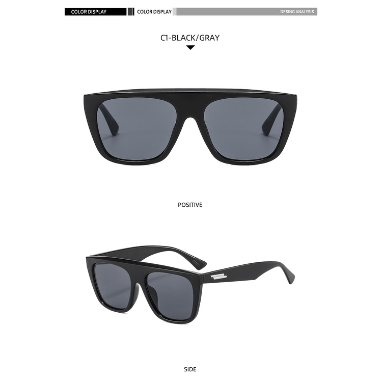 Kính mát gọng vuông phong cách Âu Mỹ thời trang cho nam và nữ 2021