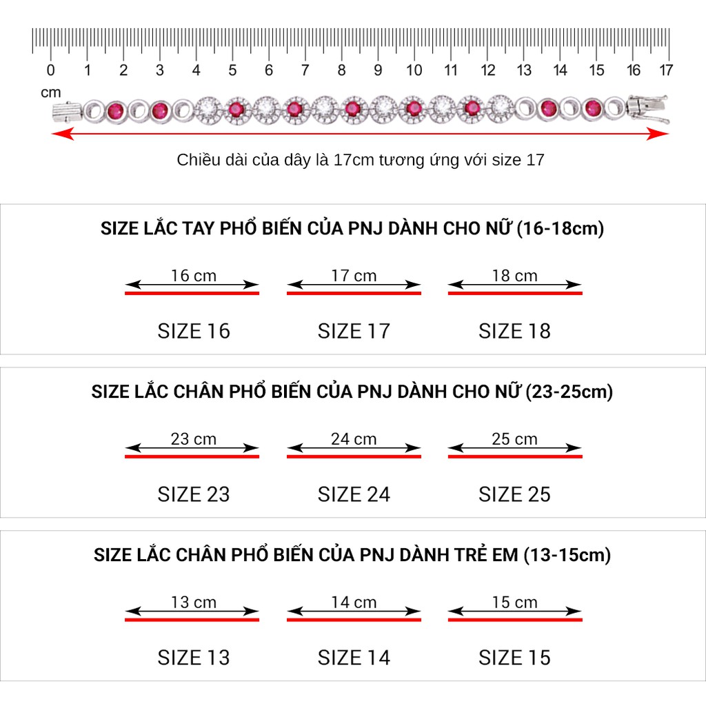 Lắc chân bạc PNJSilver 0000K000028