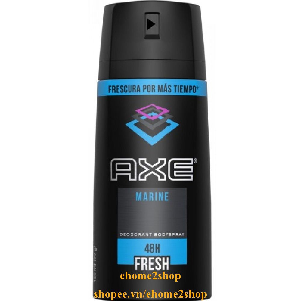 Xịt Khử Mùi Axe 150ml Tiempo Marine, shopee.vn/ehome2shop.