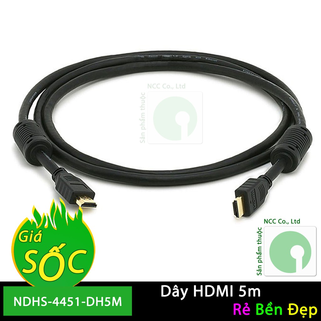 Dây cáp Cable HDMI loại 5M kết nối màn hình độ phân giải cao - NDHS-4451-DH5M