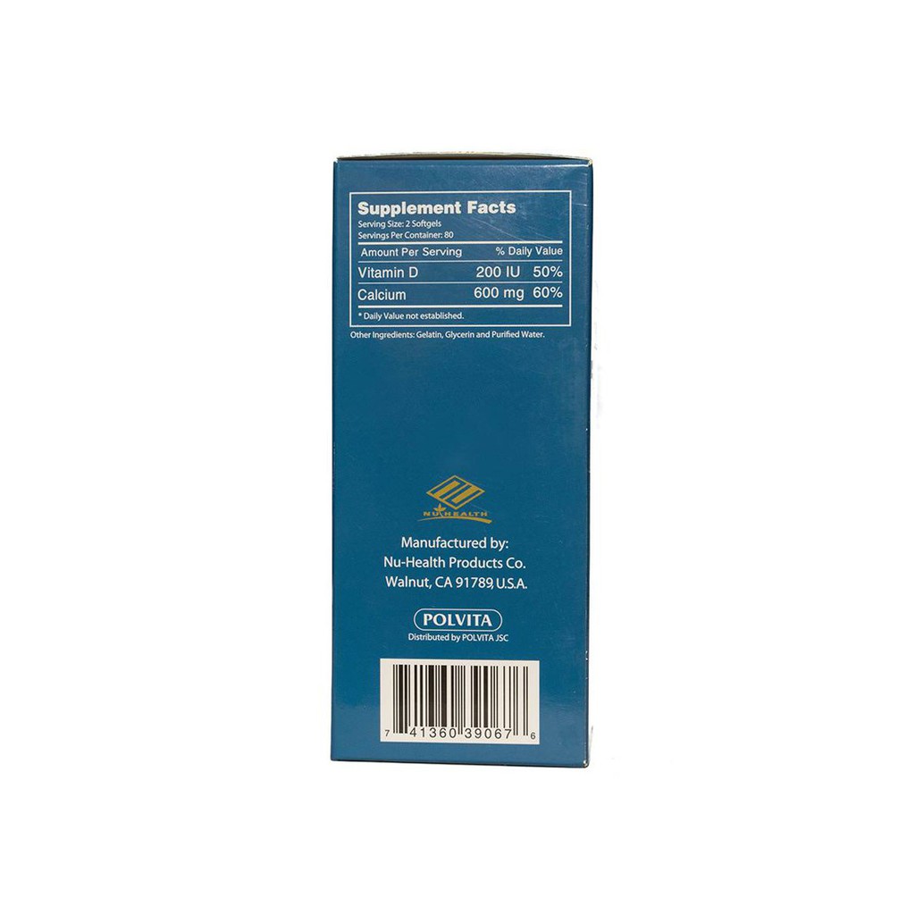 Liquid Calcium hộp 160 viên - Bổ sung canxi và vitamin D cần thiết cho cơ thể