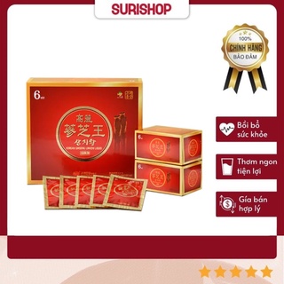 Nước Hồng Sâm Linh Chi KGS Korean Ginseng Linhzhi Liquid Gold Hàn Quốc Hộp 30 Gói, 60 Gói X 50ml