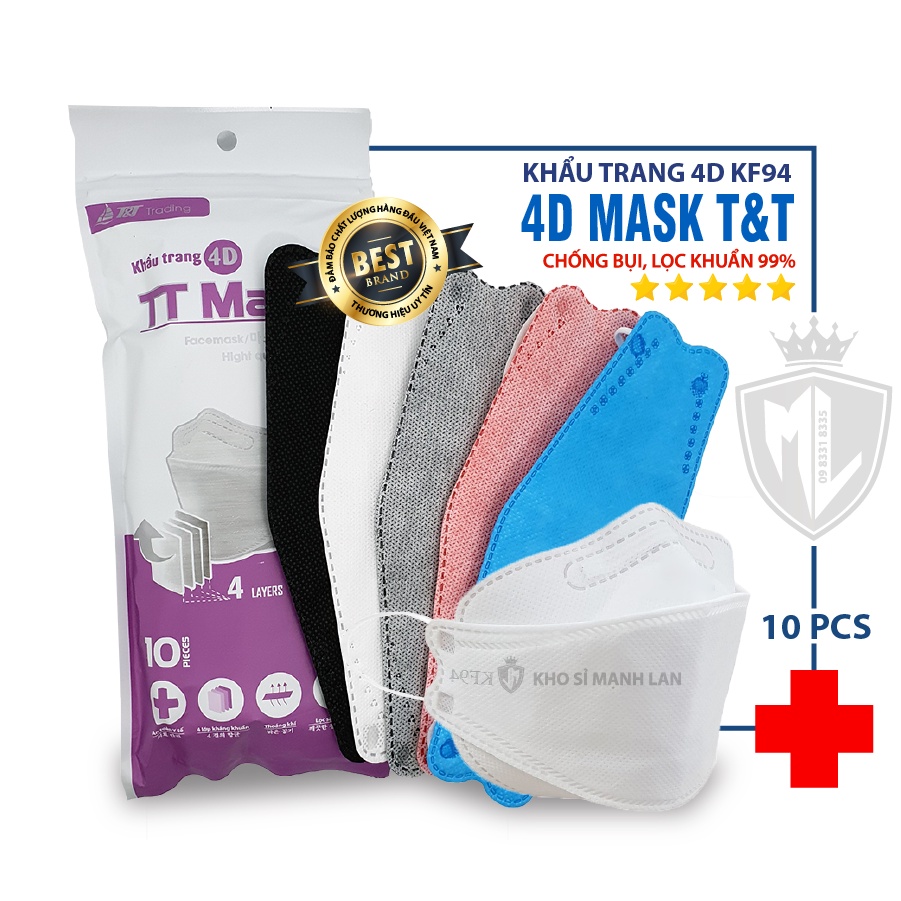 Khẩu Trang 4D MASK KF94 Công Nghệ Dập Hàng Quốc - Hàng Chính Hãng Công Ty THNN Trịnh TRUNG ( T&T) | BigBuy360 - bigbuy360.vn