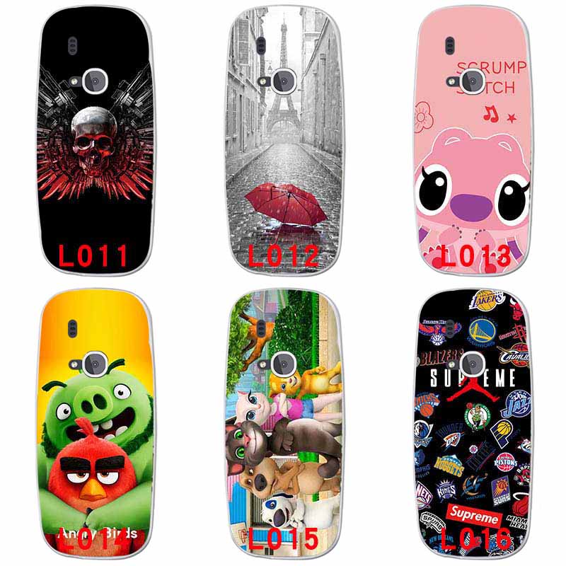 Ốp Lưng silicone HọA TiếT HoạT HìNh NhiềU MàU SắC Cho Nokia 3310 2017