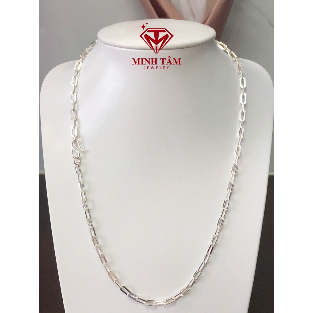 Dây chuyền bạc ta cho nam,Dây chuyền bạc nam dạng xích-Minh Tâm Jewelry