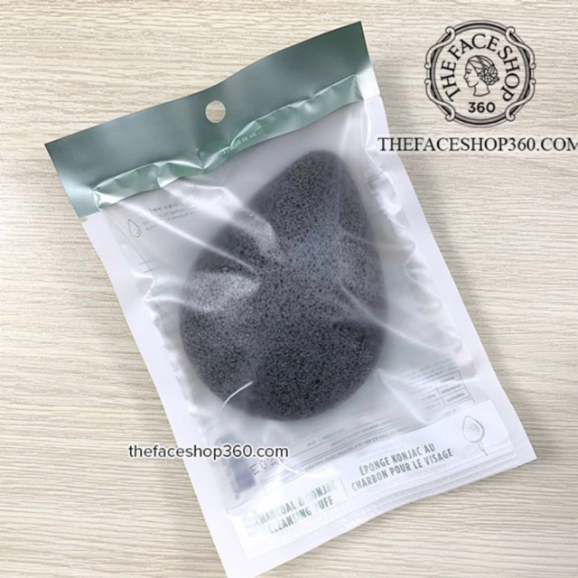 Bọt rửa mặt Charcoal & Konjac Cleansing Puff