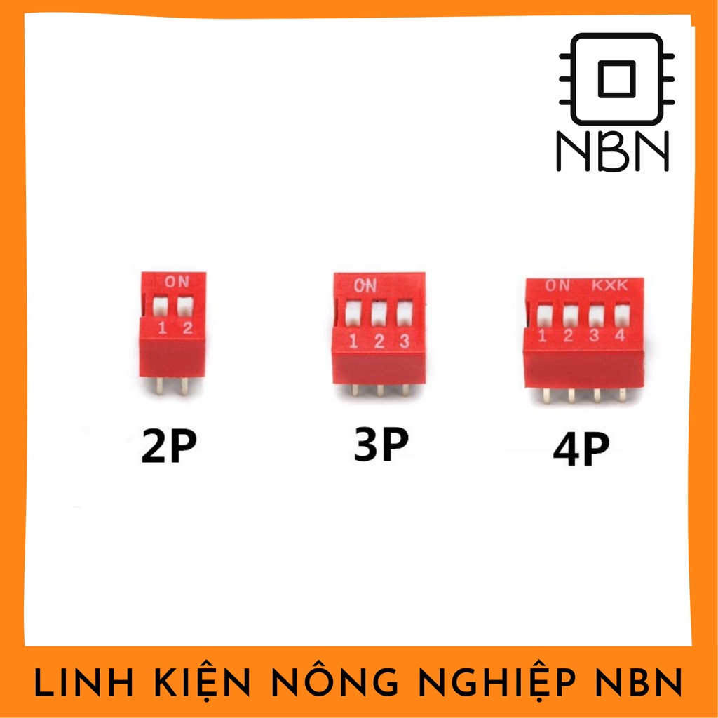 Công tắc bit ⚡Switch 2P/3P/4P⚡(2/3/4 số)