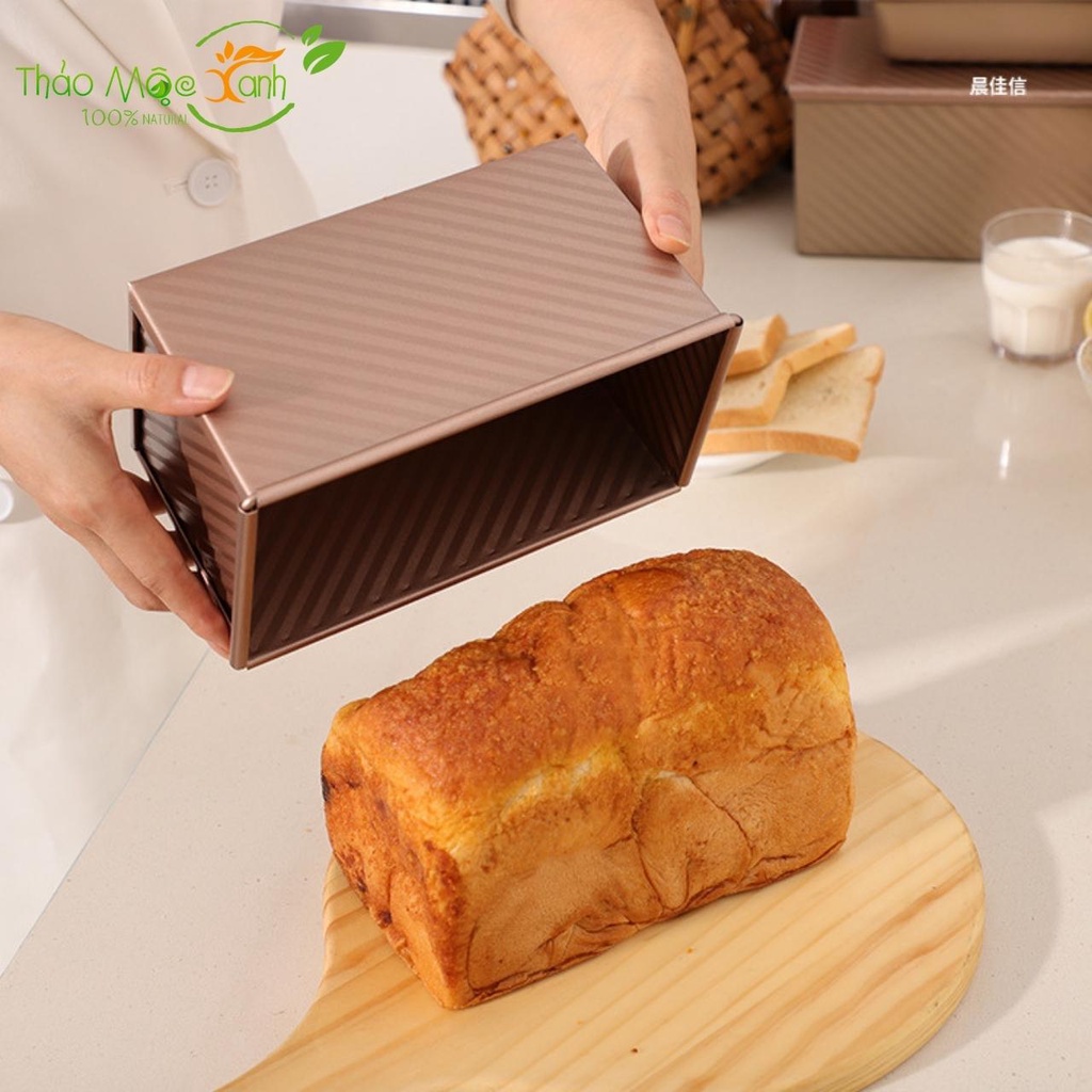 Khuôn Nướng Bánh Chống Dính Cao Câp 450g, Khuôn Làm Bánh Mì Sandwich