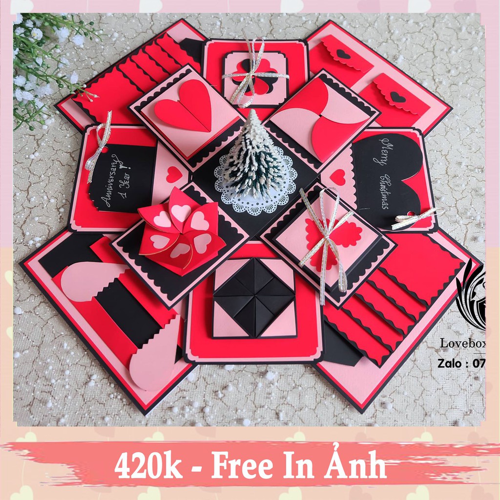 [ FREE SHIP] Hộp quà GIÁNG SINH 01