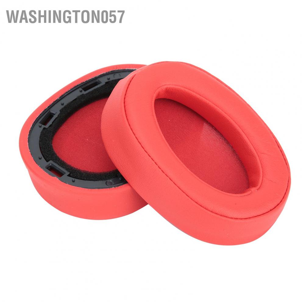 Washington057 Replacement Ear Pads Cover Headset Cushion for Sony MDR-100ABN WH-H900N  Headphone Red