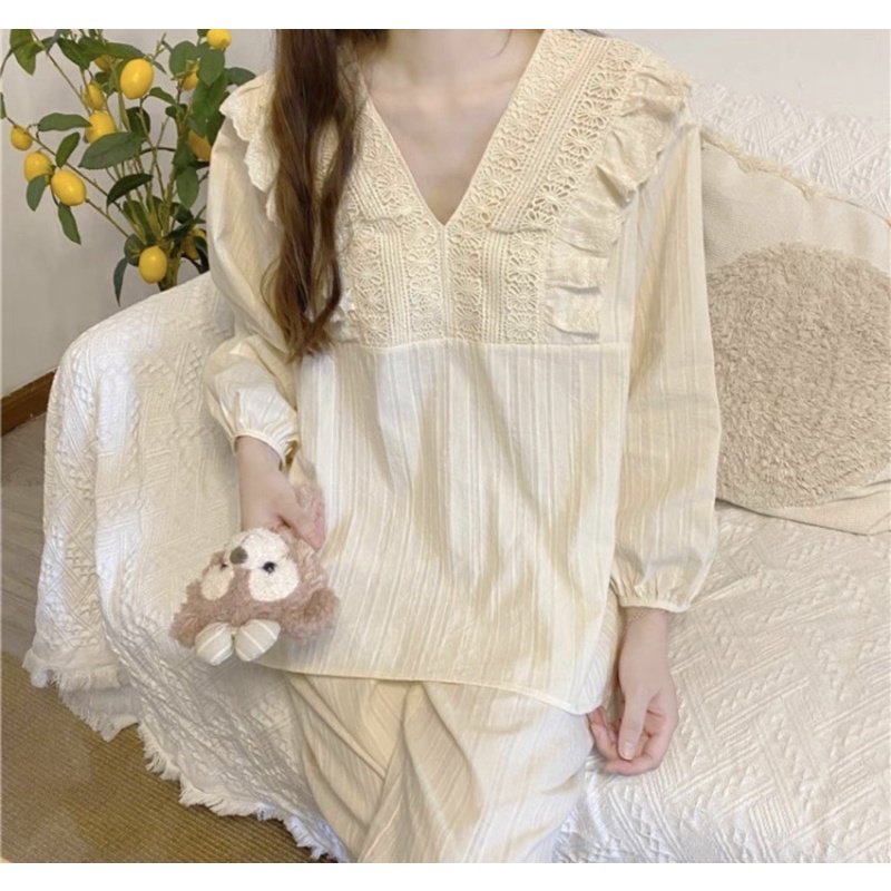SET BỘ MẶC NHÀ TIỂU THƯ VẢI THÔ MÁT SANG CHẢNH rẻ nhất shopee SĂN SALE