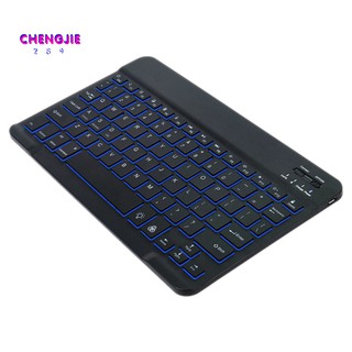 Bàn Phím Bluetooth Không Dây Mini Có Đèn Led 7 Màu Cho Tablet L