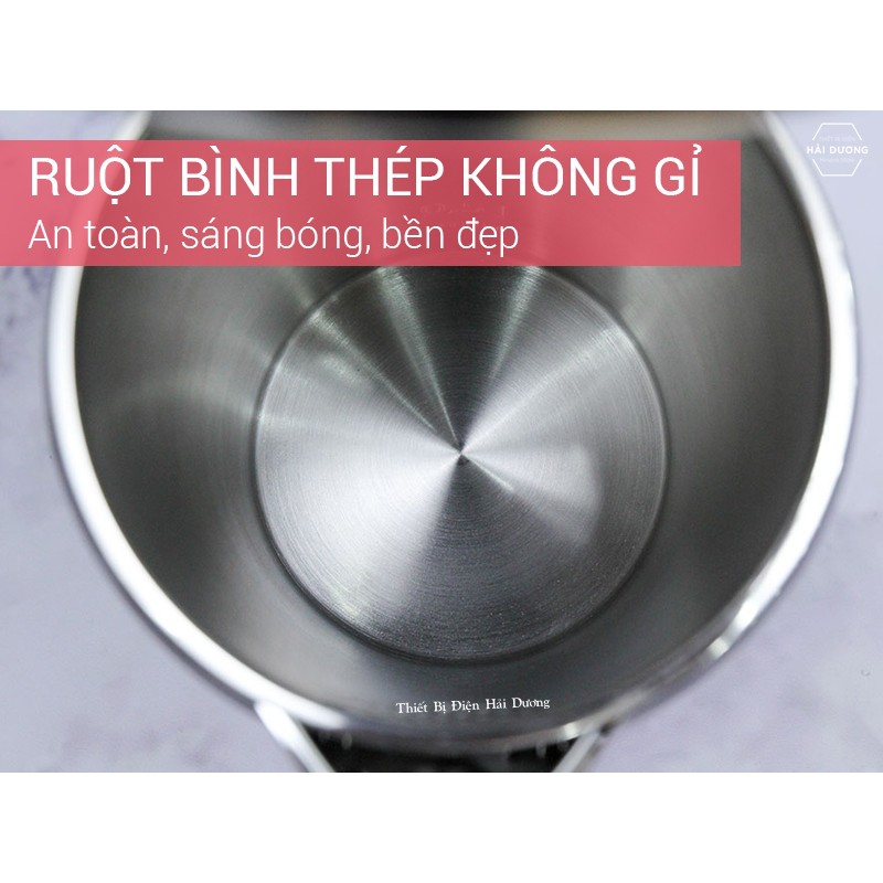 Bình Đun Siêu Tốc Midea 1.7 lít MK-317DR - Công suất 2000w - Đun sôi nhanh chóng - Bảo hành 1 năm