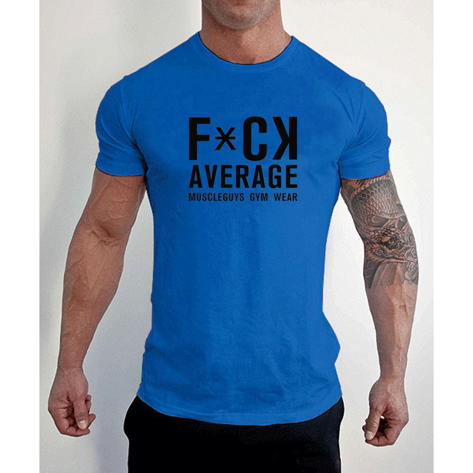 Áo thun cotton nam tay ngắn in chữ