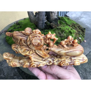 Tượng Di Lặc Gỗ Huyết Long